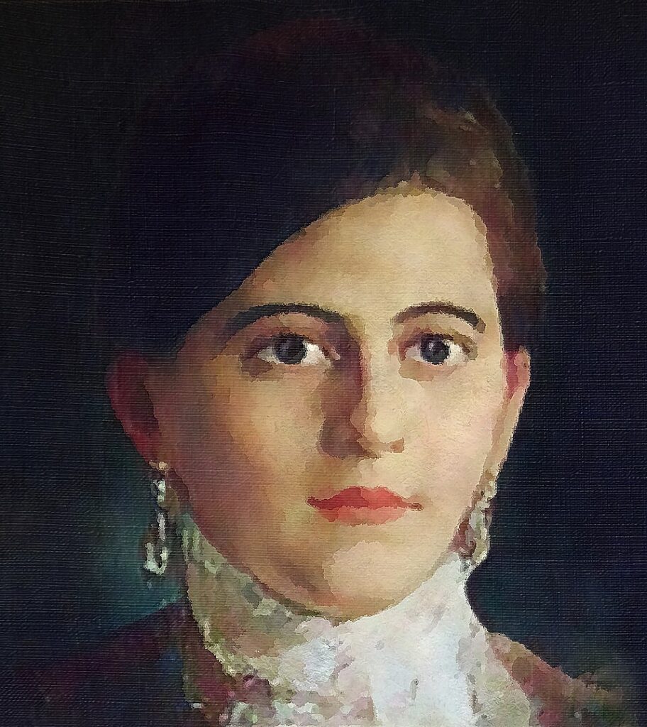 Retrato de Josefa Joaquina Sánchez, patriota venezolana vinculada a la primera bandera independentista de 1797.